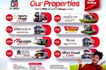 Hot Property Listings/Across Enugu/Asaba