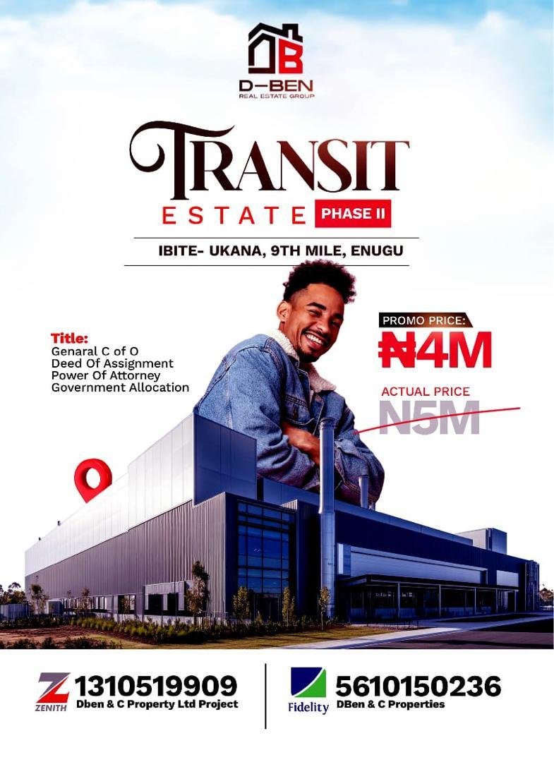TRANSIT ESTATE PHASE II, 9th MILE, ENUGU